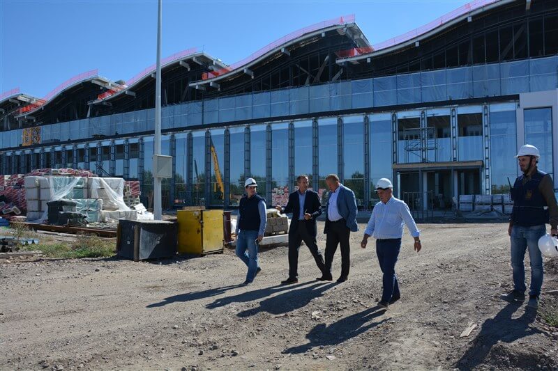 Mabetex Group - Mr. Behgjet Pacolli and Mr. Afrim Pacolli visiting the working site of Nur-Sultan International Airport.