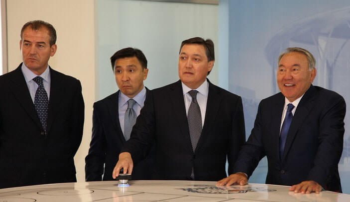 Mabetex Group - President of Kazakhstan Mr. Nursultan Nazarbayev attends opening of new multipurpose ice palace