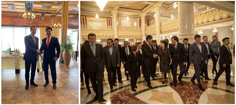 Mabetex Group - Showing the Theater of opera and ballet to the Prime Minister of Mongolia