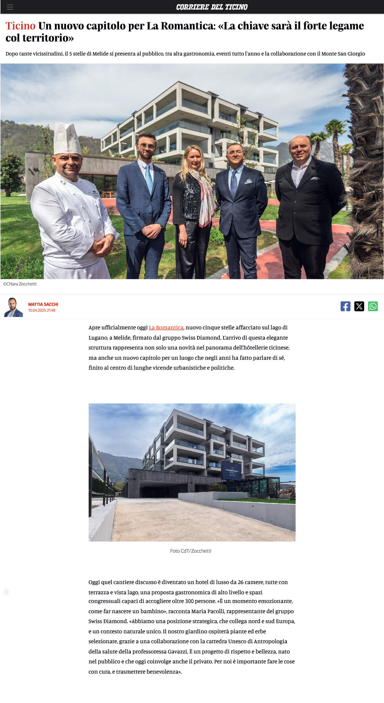 Mabetex Group - Romantica press article Mabetex Group - Romantica press article